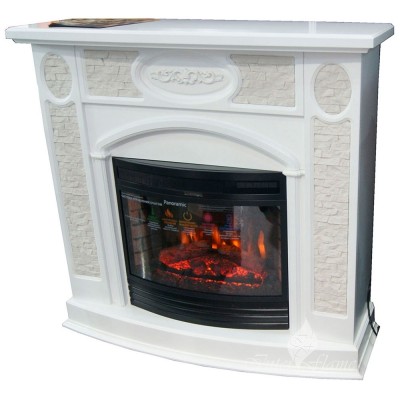 Каминокомплект Inter Flame Юнона Сланец с очагом Panoramic 25 LED FX