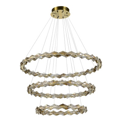 SL6009.203.03 Люстра подвесная ST-Luce Золотистый/Прозрачный,Янтарный LED 1*75W 3000K