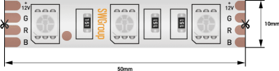 Лента светодиодная SWG SWG560 SWG560-12-14.4-RGB-68-M 009268