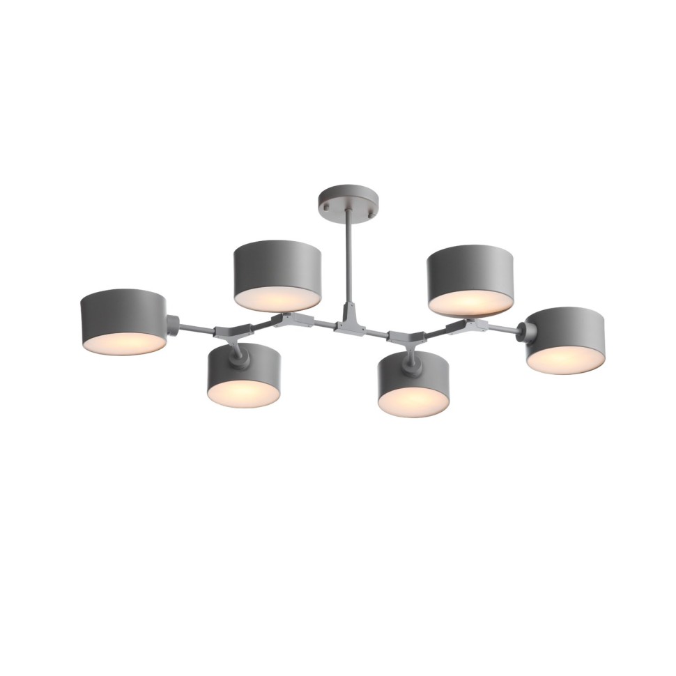 SLE183702-06 Светильник потолочный Серый/Серый E14 6*60W