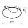 Комплектующие для светильника Technical Ring057-10-MG