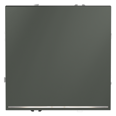 Выключатель встраиваемый VOLTUM S70 одноклавишный с подсветкой 10А, (титан)