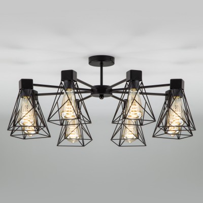 Люстра на штанге Eurosvet 70107/8 черный