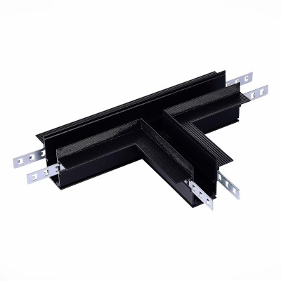 ST007.499.12 Коннектор T-образный для встраиваемого магнитного шинопровода под ГКЛ 12мм ST-Luce Черный