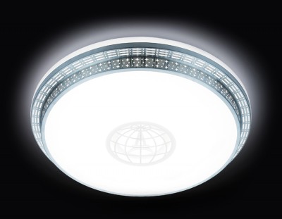 Накладной светильник Ambrella Light F128 WH SL 72W D500