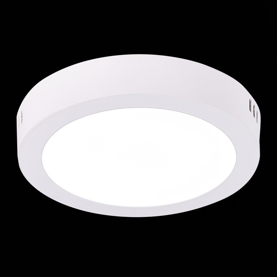 ST112.542.12 Светильник настенно-потолочный Белый LED 1*12W 4000K 795Lm Ra80 120° IP20 D160xH28 90-2