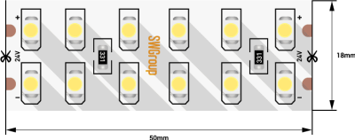 Лента светодиодная SWG SWG2240 SWG2240-24-19.2-NW-M 012596