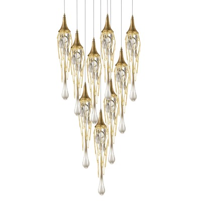 Подвесной светильник Delight Collection P68009L-9G gold