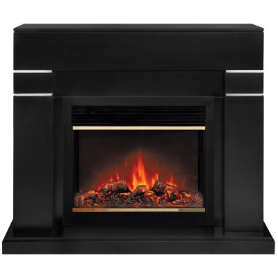 Электрокамин Lindelse 26 BLM с очагом Moonblaze Deluxe Brass