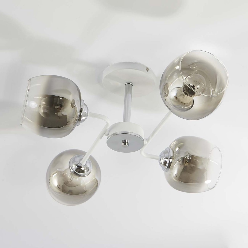 Люстры На штанге Escada 1177/4P E27*60W White/Chrome