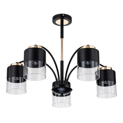 Люстры На штанге Escada 2121/5P E27*40W Black/Gold