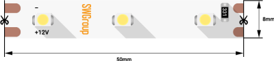 Лента светодиодная SWG SWG360 SWG360-12-4.8-WW 000004