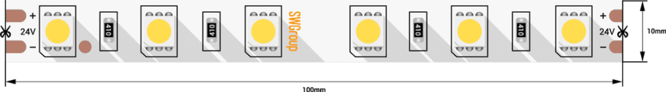 Лента светодиодная SWG SWG560 SWG560-24-14.4-NW-M 009272