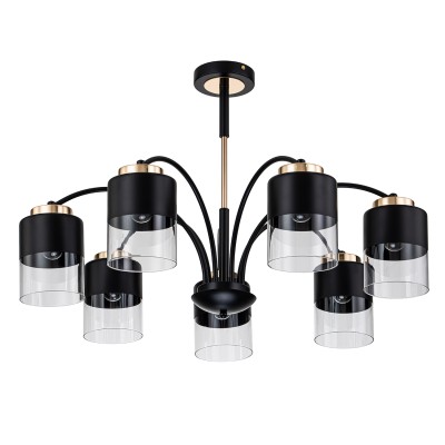 Люстры На штанге Escada 2121/7P E27*40W Black/Gold