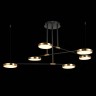 SL1605.403.06 Светильник подвесной ST-Luce Черный/Латунь, Белый LED 6*7,5W 3000K