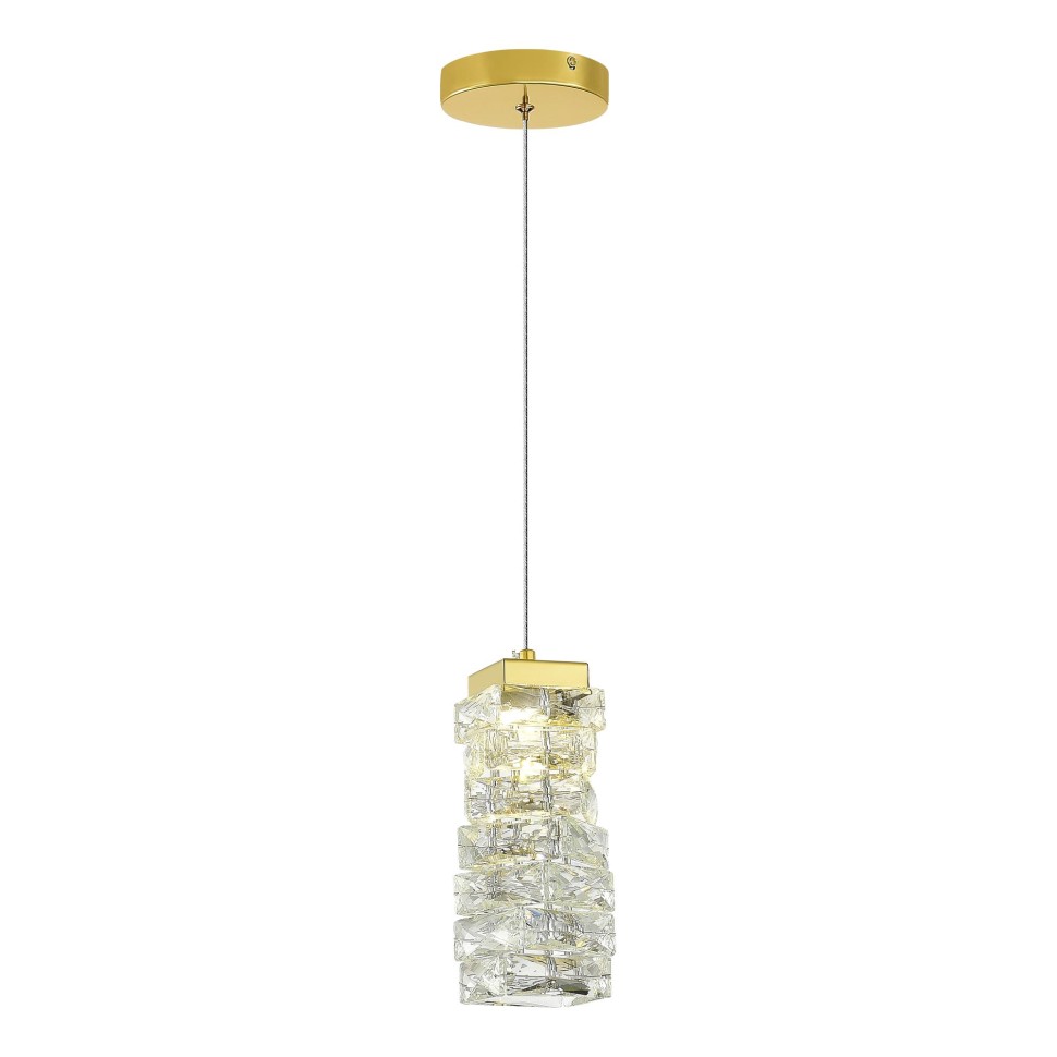 SL6010.203.08 Подвес ST-Luce Золотистый/Прозрачный LED 1*8W