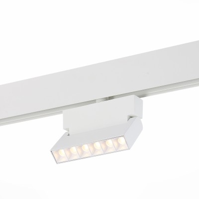 ST362.536.06 Магнитный трековый светильник белый LED 1*6W 3000K 532Lm Ra&gt;80 36° IP20 L120xW22xH134 48V