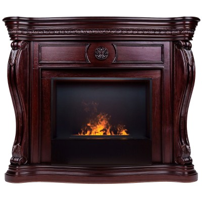 Электрокамин Barcelona 33 AO с очагом 3D Cassette 630 Black Panel