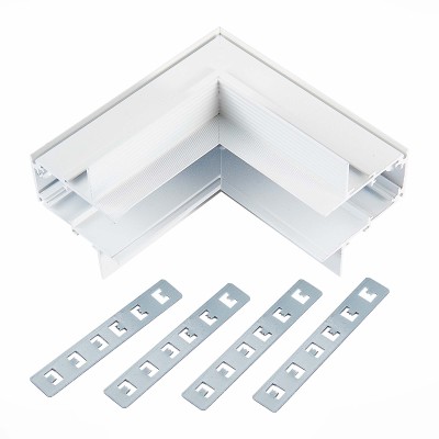 ST007.549.12 Внутренний угол-соединитель для встраиваемого магнитного шинопровода под ГКЛ 12мм ST-Luce Белый