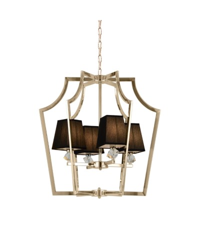 Подвесная люстра Lumina Deco Montero LDP 1249-4 GD+BK