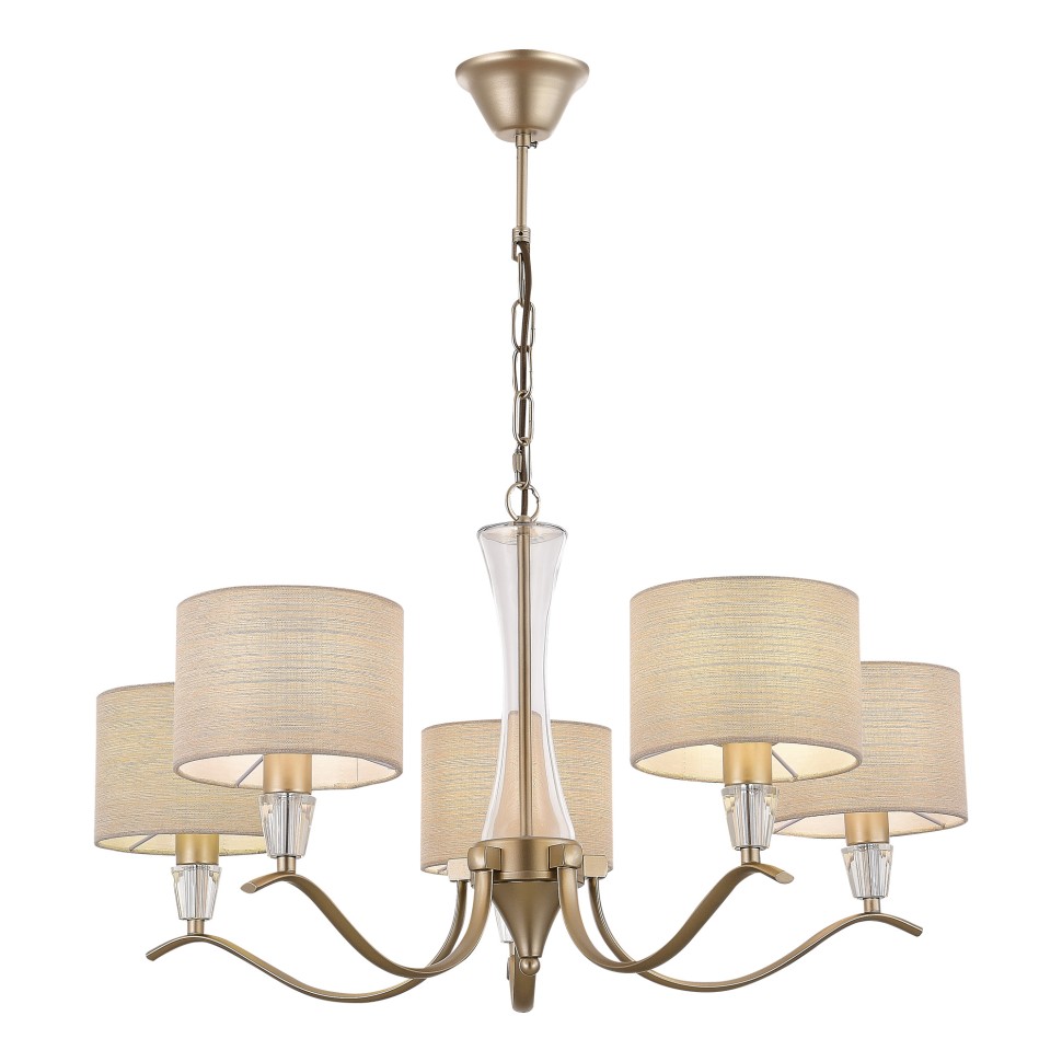 SLE1126-203-05 Светильник подвесной Шампань/Бежевый E14 5*40W