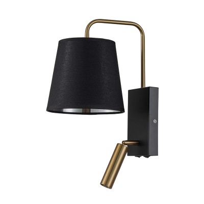 Настенные светильники Бра Escada 589/1A E14*40W Black/Brass