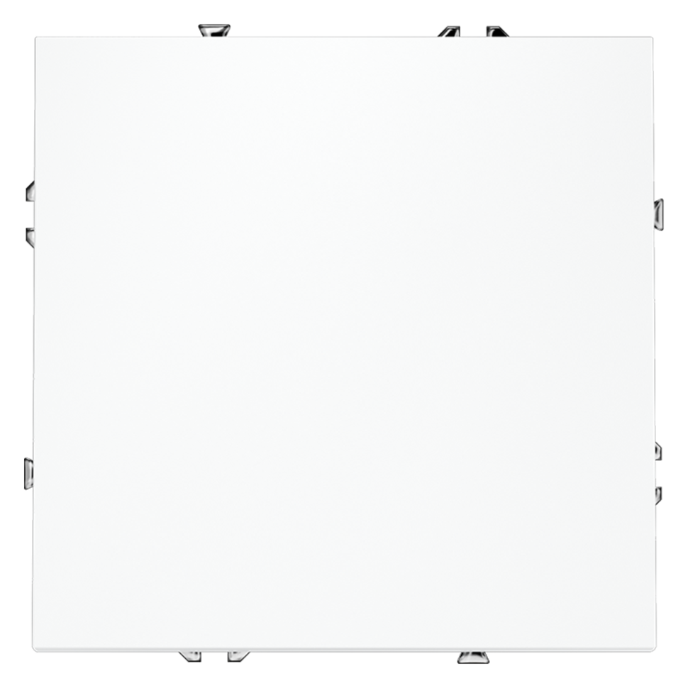 Перекрестный переключатель встраиваемый VOLTUM S70 одноклавишный 10А, (белый матовый)