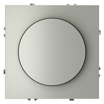 Светорегулятор встраиваемый VOLTUM S70 поворотно-нажимной 600 Вт, (сталь)