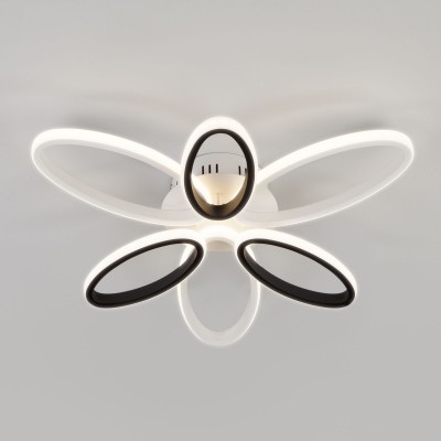 Накладная люстра Eurosvet 90137/6 белый/чёрный