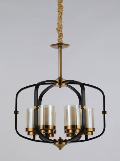 Подвесная люстра Lumina Deco Bonton LDP 1221-6 BK+MD