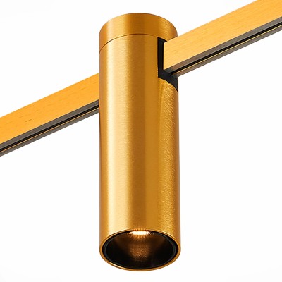 ST810.246.05 Магнитный трековый светильник FARM Золотистый LED 1*5W 4000K 230Lm Ra90 60 IP20 D35xH1