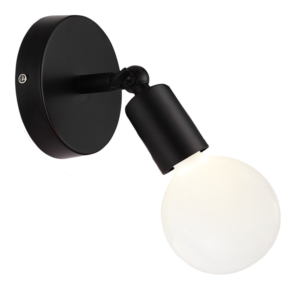 SL419.401.01 Светильник настенный Черный E27 1*60W