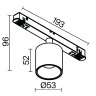 Трековый светильник Technical TR132-4-7W-DS-W