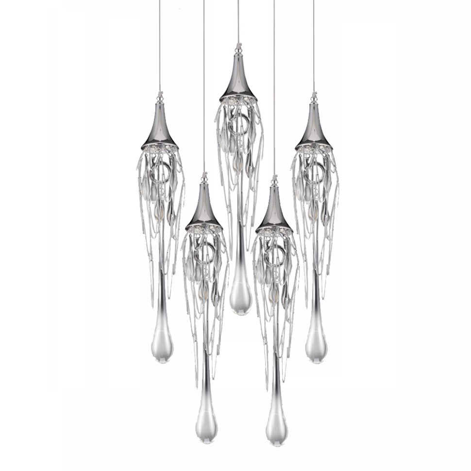 Подвесной светильник Delight Collection P68009L-5/R chrome