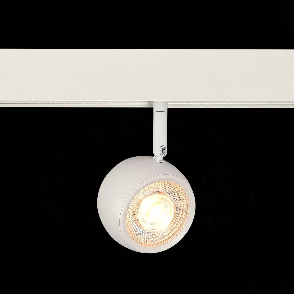 ST355.536.10 Магнитный трековый светильник Белый LED 1*10W 3000K 470Lm Ra>80 36° IP20 L120xW50xH176