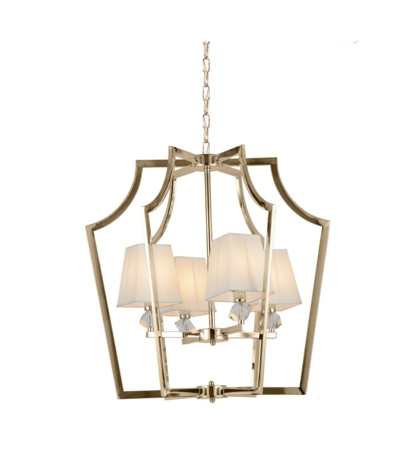 Подвесная люстра Lumina Deco Montero LDP 1249-4 GD+WT