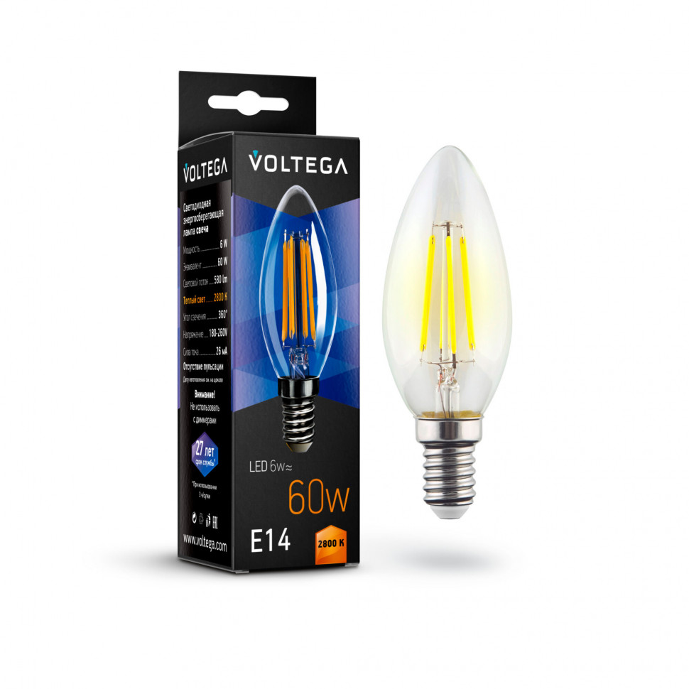 Лампа светодиодная Voltega Crystal 7019