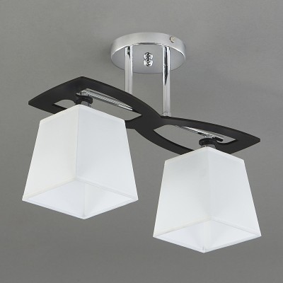 Люстры На штанге Escada 1116/2PL E27*60W Chrome/Black/White