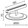 Трековый светильник Technical TR107-4-5W-DS-W