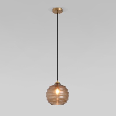 Подвесной светильник Eurosvet 50239/1 коньячный