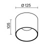 Потолочный светильник Technical C064CL-01-25W3K-D-RD-WB