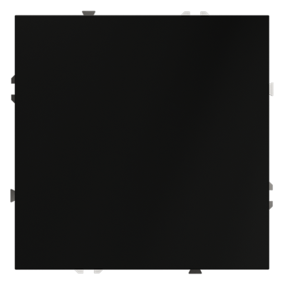 Заглушка VOLTUM S70 с суппортом, (черный матовый)