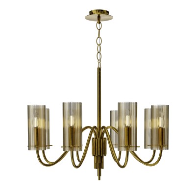 SL2005.303.08 Светильник подвесной ST-Luce латунь/коньячный E14 8*40W