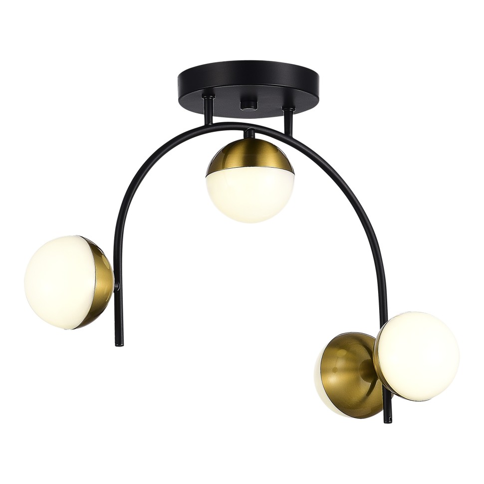 SLE6500-402-04 Светильник потолочный Черный,Золотистый/Белый LED 4*8W 4000K