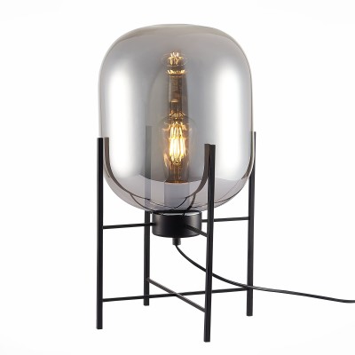 SL1050.704.01 Прикроватная лампа ST-Luce Черный/Дымчатый E27 1*40W