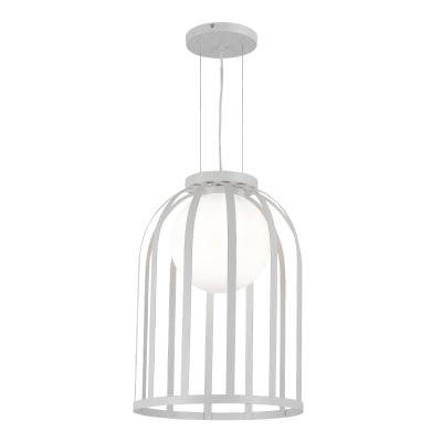 SL6129.503.01 Светильник подвесной ST-Luce Белый/Белый E27 1*60W