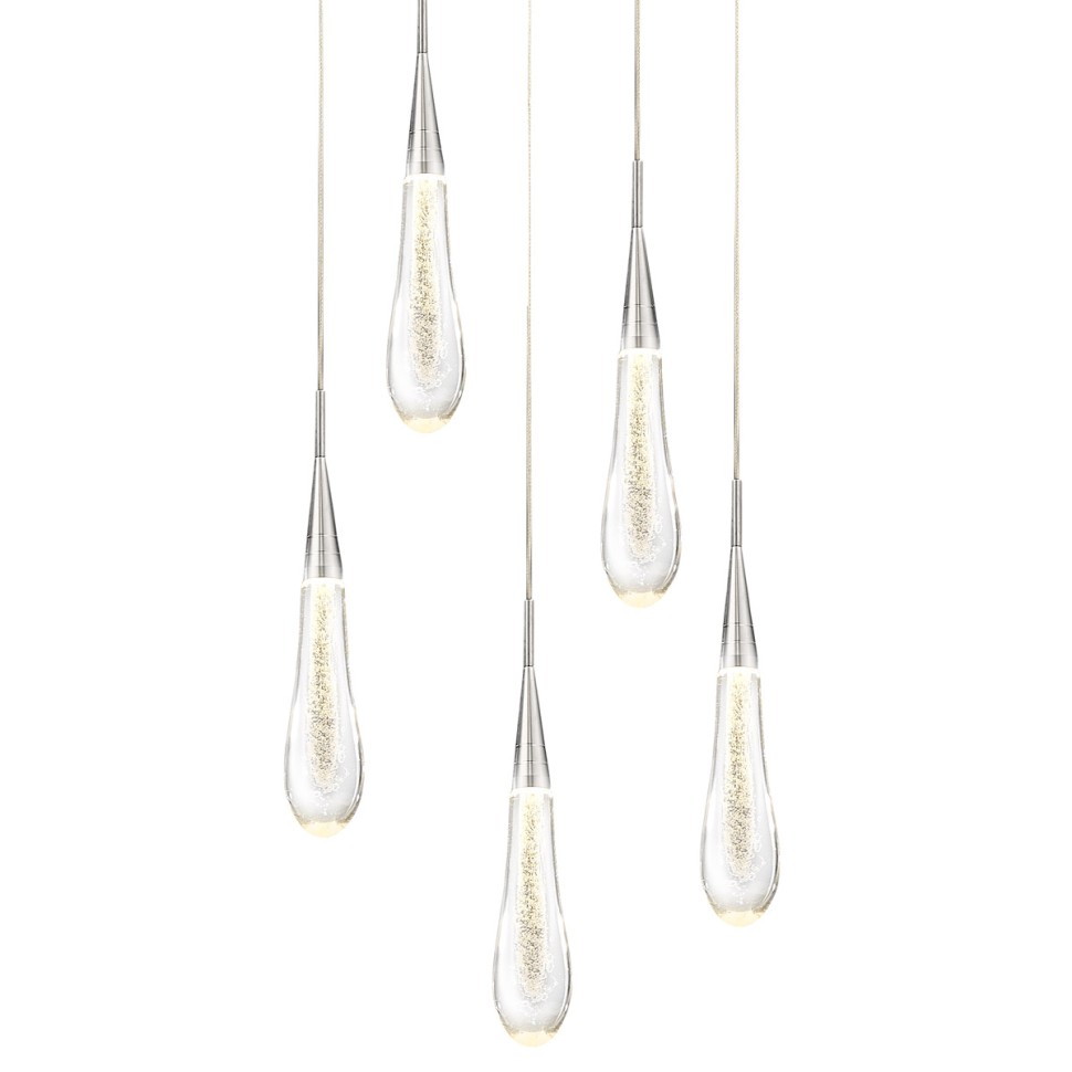 Подвесной светильник Delight Collection P98036-5 silver