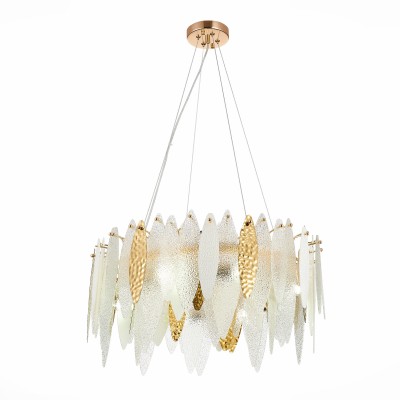 SL1224.203.08 Люстра подвесная ST-Luce Золотистый/Прозрачный, Белый E14 8*60W