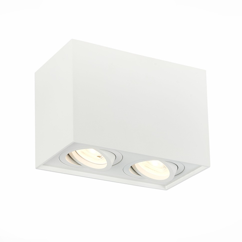 ST109.507.02 Светильник потолочный Белый GU10 2*50W  L181xW100xH123 220V Без ламп