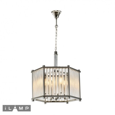 Подвесной светильник iLamp RICH P9509-4 NICKEL